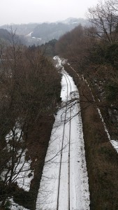 雪の線路　わたらせ渓谷鉄道　2014 0227 a　